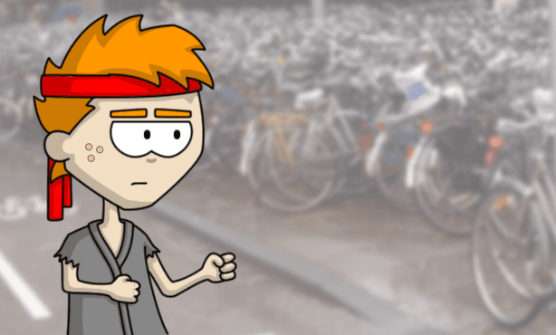 Invader Stu: bicycle Kung Fu fury