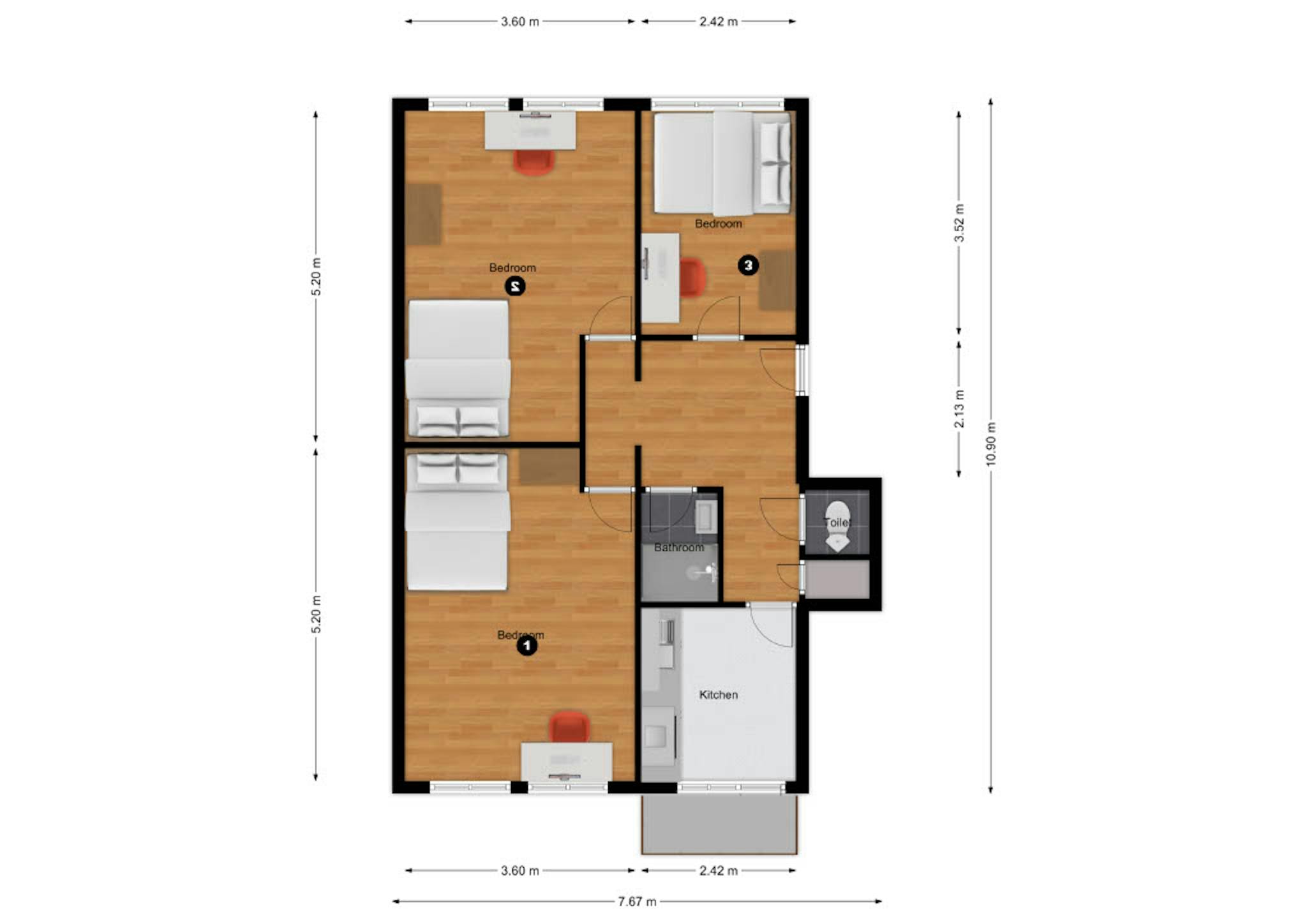 Apartment, Chris Bennekerslaan, Rotterdam
