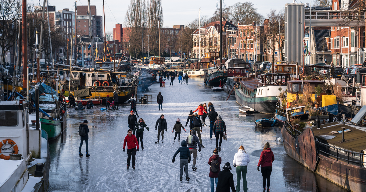 Cold weather heading for the Netherlands this week could allow for ice skating