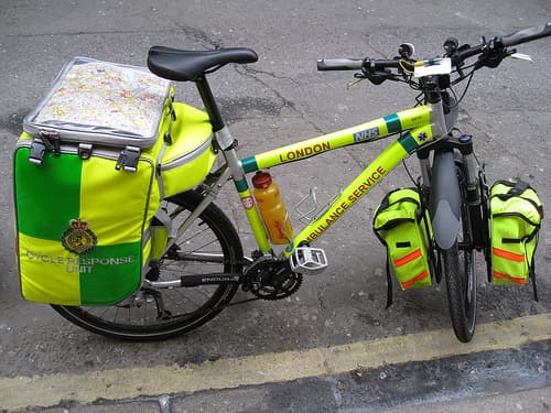 Bicycle ambulances in The Hague