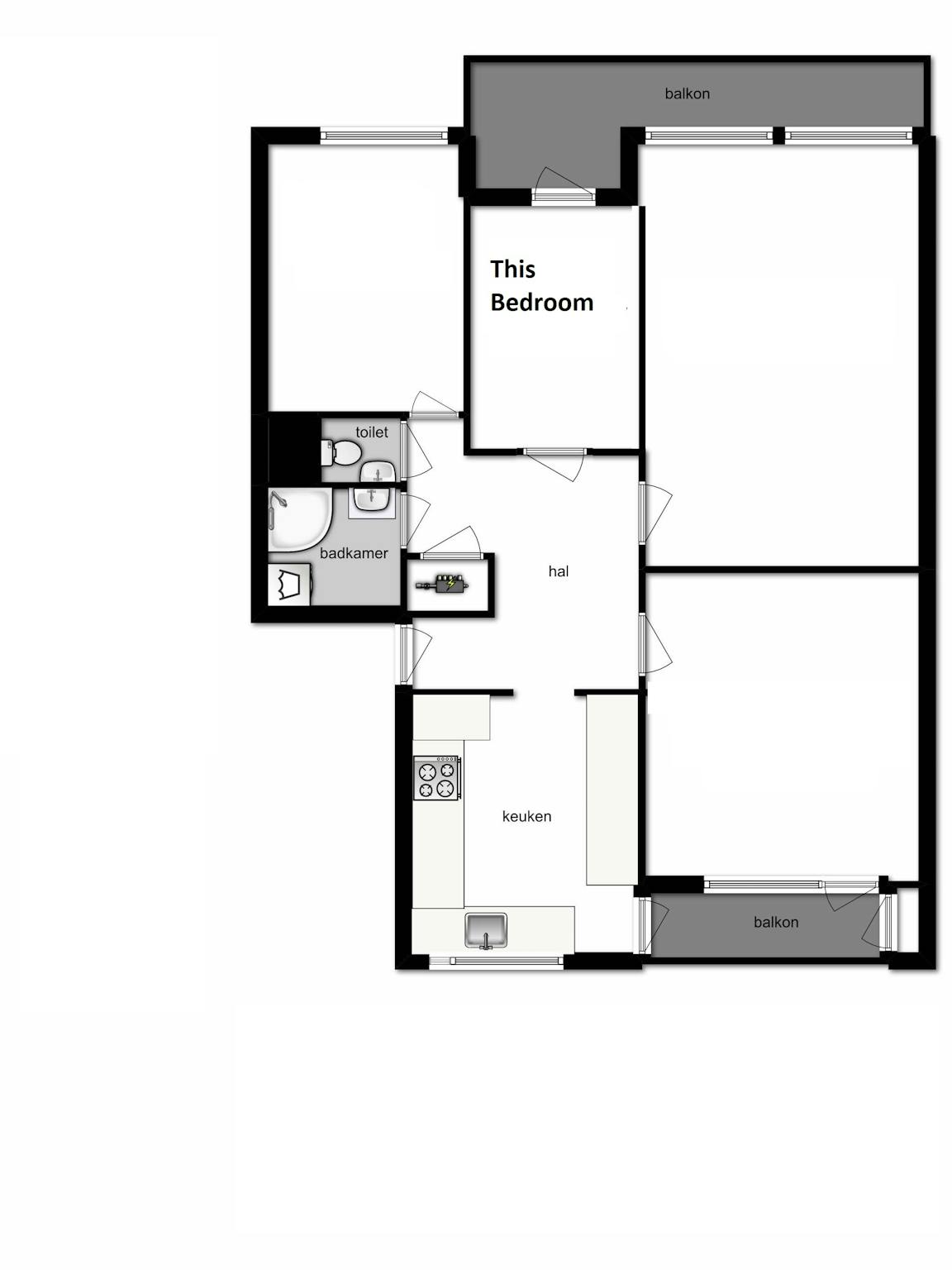 Apartment, Adriaan Dortsmanstraat, Rotterdam