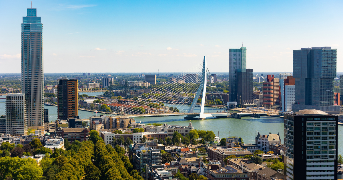 Rotterdam before and after the 1940 bombing
