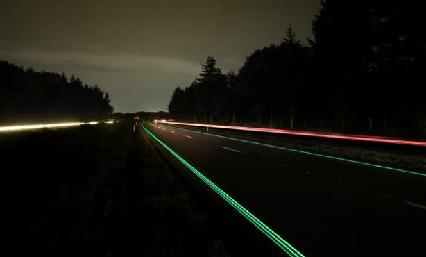 Glow-in-the-dark highway launched in North Brabant