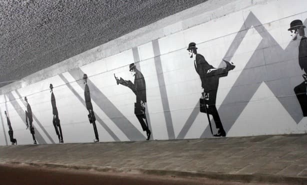 Huge new Monty Python ‘Silly Walks’ mural in Eindhoven