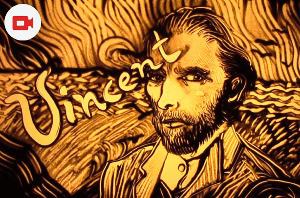 [Video] Sand Animation - Tribute to Vincent van Gogh