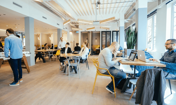 WeWork: a new coworking space in Amsterdam