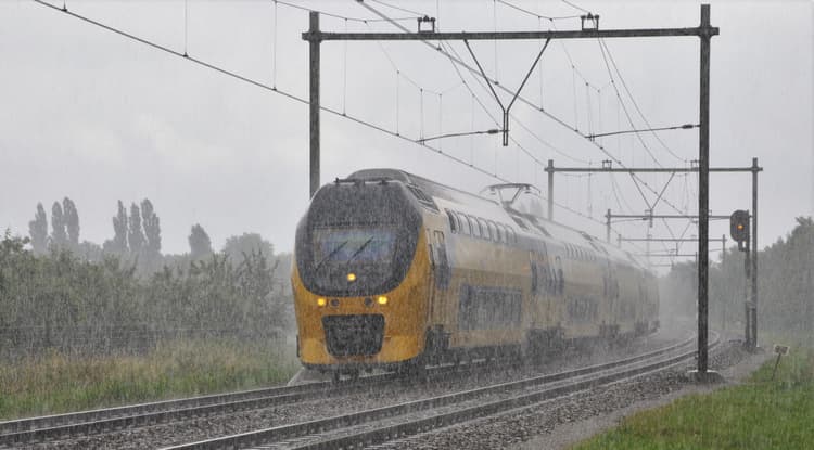 Storm damage disrupting trains between some Dutch cities 