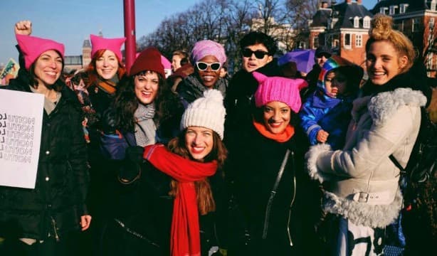 The Women’s March: Thousands gathered for equality in Amsterdam 