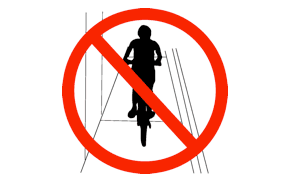 70 euros fine for cycling on sidewalks