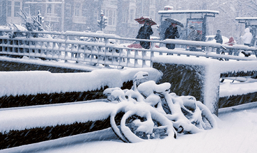 Many Dutch municipalities offer residents free road salt