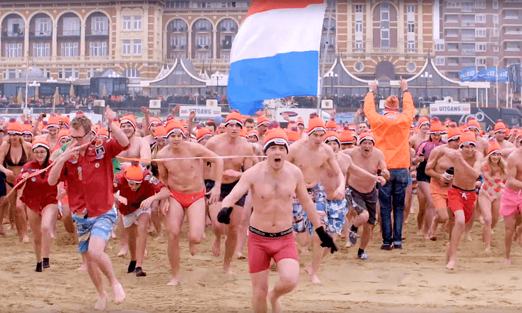 The New Year's Dive: an ice-cold tradition in the Netherlands