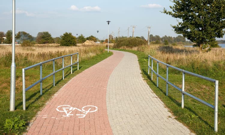 Loose paving stones and melting asphalt in the Netherlands