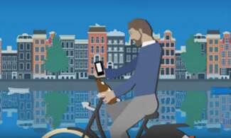 Cyclists behaving badly in Amsterdam