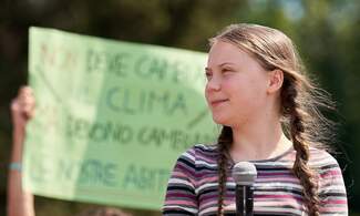 Activist Greta Thunberg protests against biomass power plant in Amsterdam