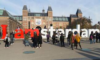 Only a few more days left to see the I amsterdam sign  