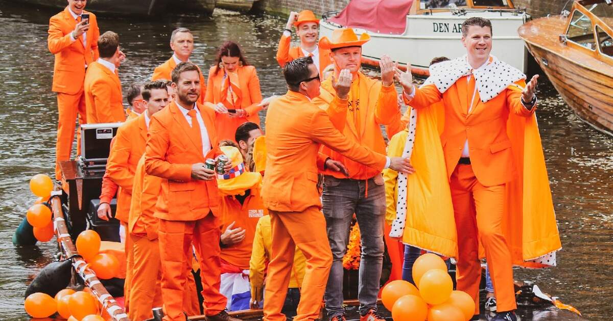 K&K in Den Haag, Holland Celebrating Dutch King's Day/Koningsdag